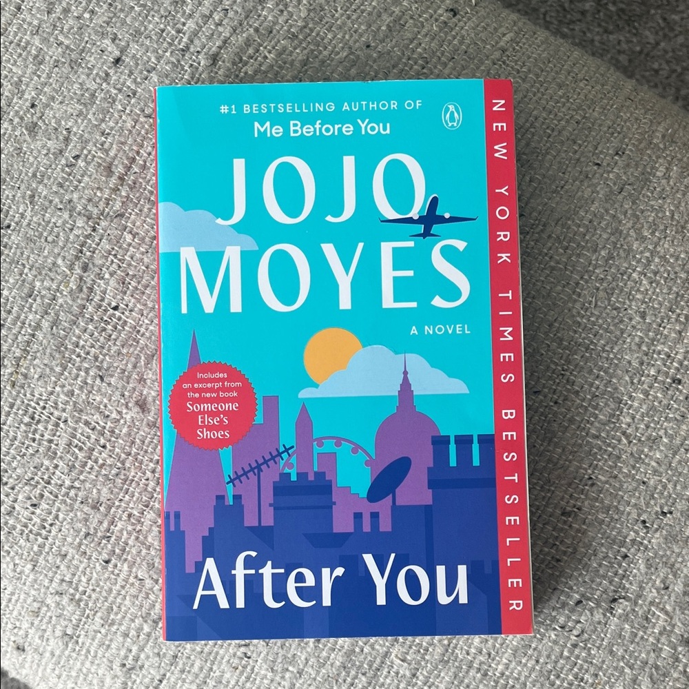 Jojo Moyes 'After You' Blue and Purple Coffee Table Book